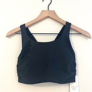 CALIA by Carrie Underwood Women’s Power Sculpt Swim Bikini Top Size Small Black